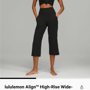 COPY - Lulu align wide leg pant BLACK